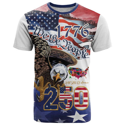 United States of America 250 T-Shirt We The People 1776 Graphic Tee