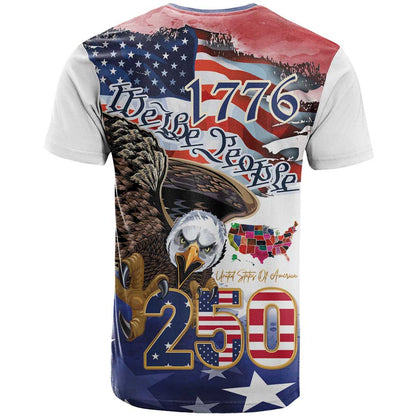 United States of America 250 T-Shirt We The People 1776 Graphic Tee