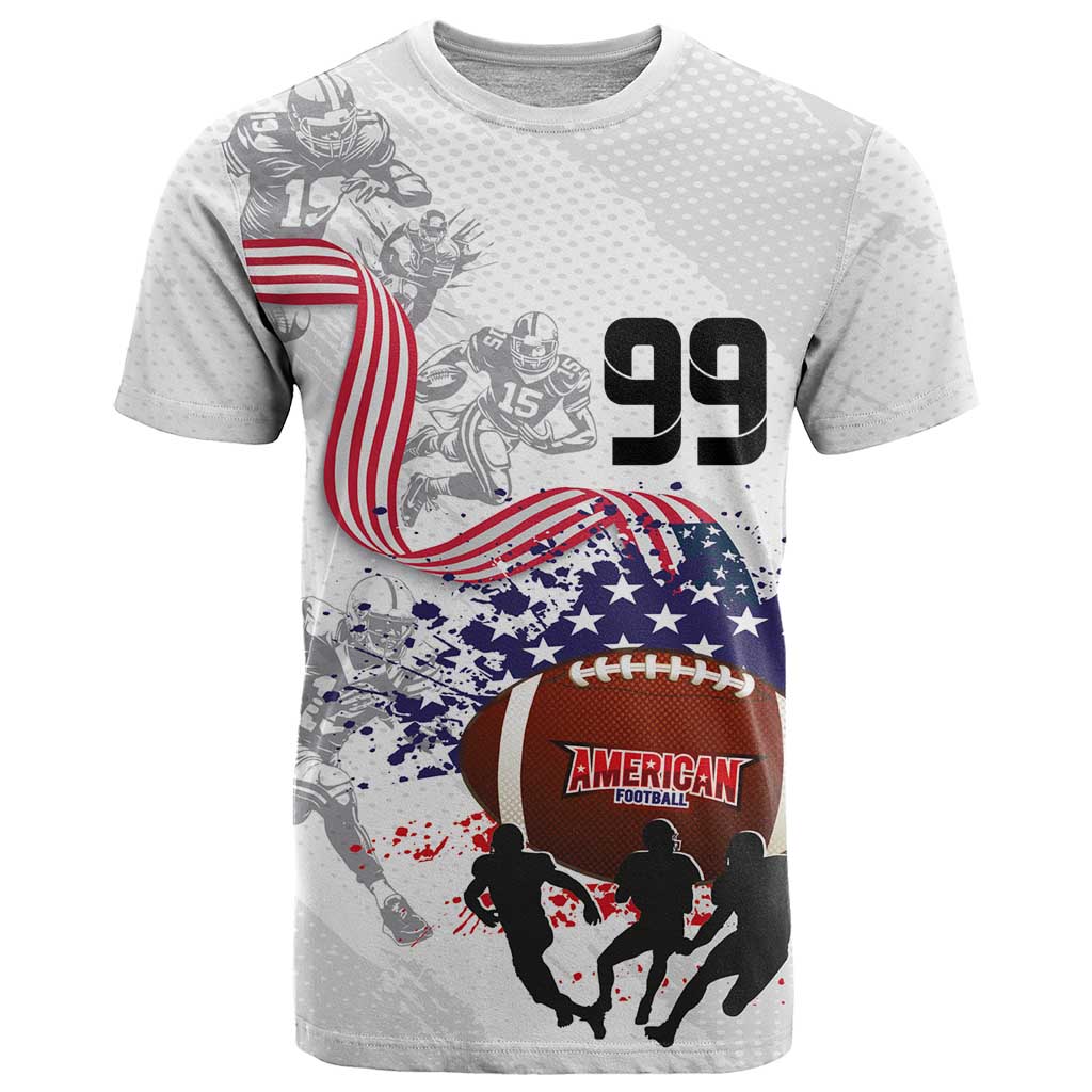 Custom American Football T-Shirt Road to Glory Graphic Tee