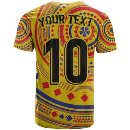 Custom Colombia Football T-Shirt Sporty Vueltiao Hat Graphic Tee