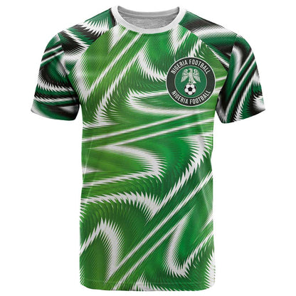 Custom Nigeria Football T-Shirt Sporty Super Eagles Graphic Tee