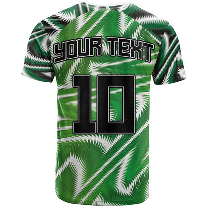 Custom Nigeria Football T-Shirt Sporty Super Eagles Graphic Tee