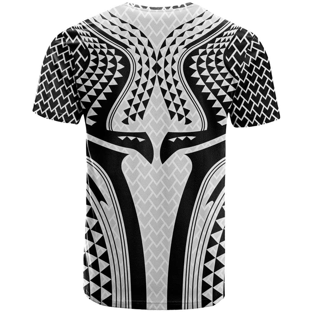 Hawaiian Kakau Art Tattoos Aquaman Style T-Shirt White Version Graphic Tee