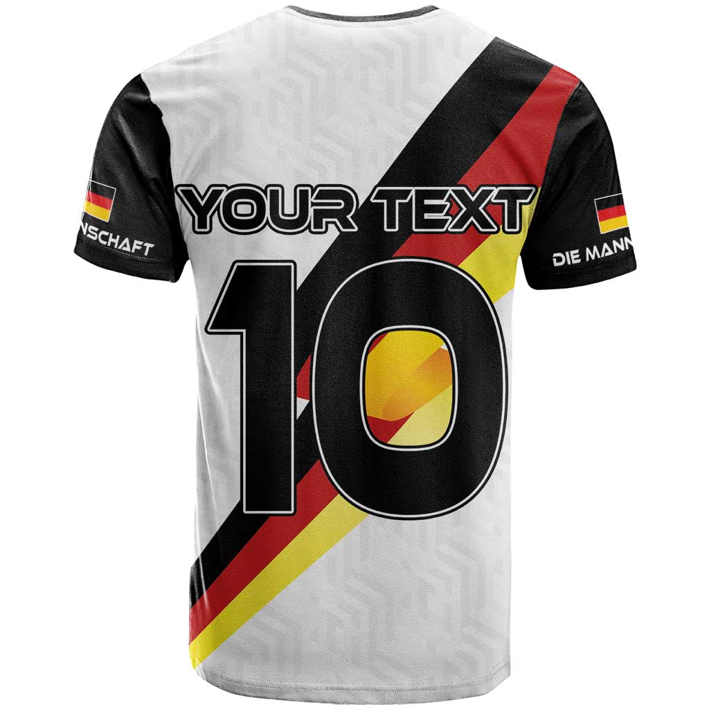 Custom Germany Football Road to the 4th European Championship T-Shirt White Color Graphic Tee