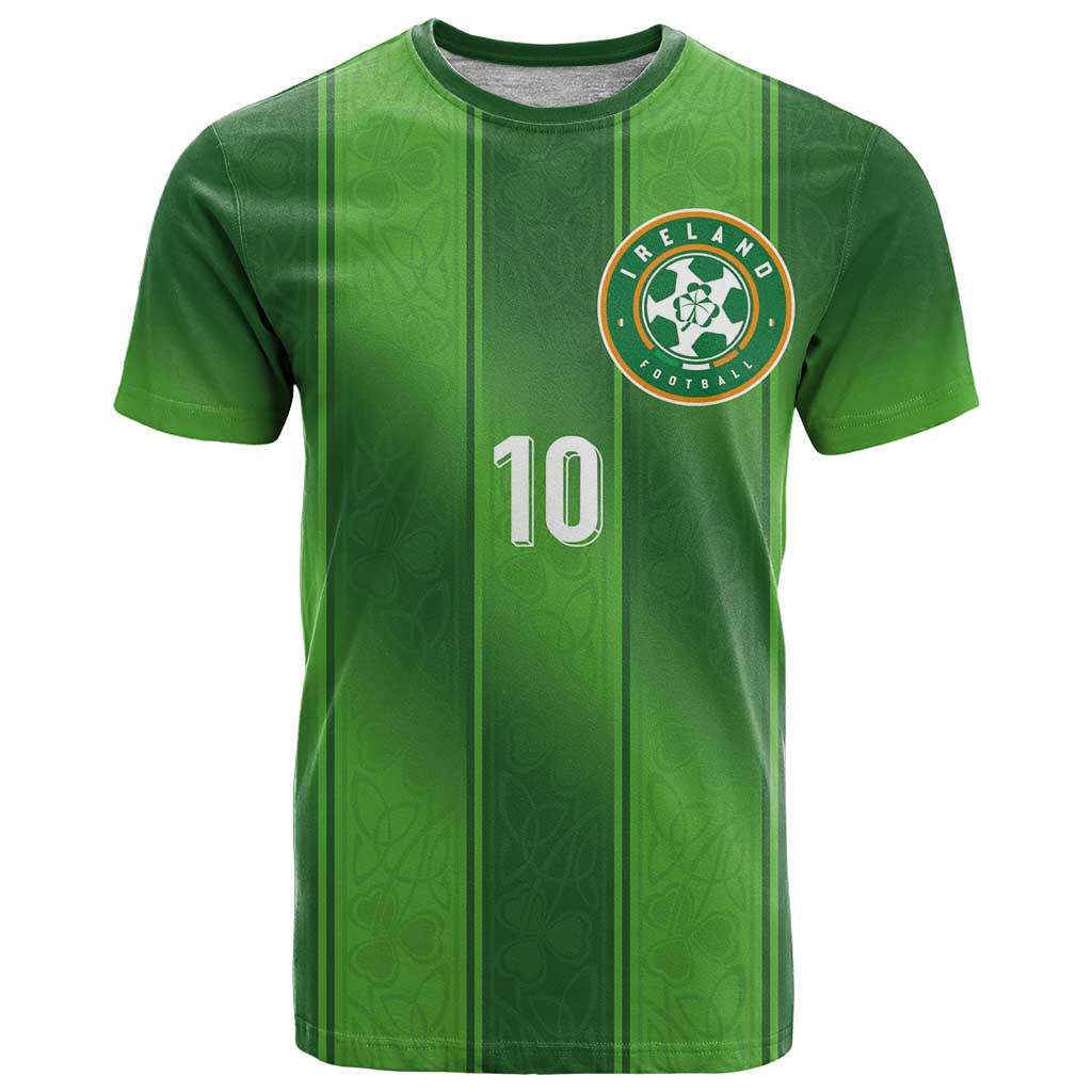 Custom Ireland National Football T-Shirt Celtics Knot Shamrocks Inspired Geometry Graphic Tee
