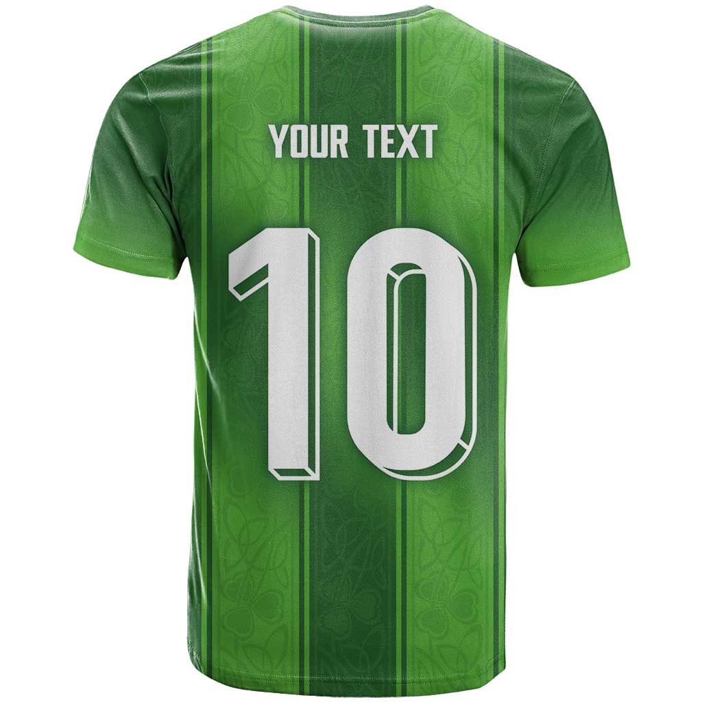Custom Ireland National Football T-Shirt Celtics Knot Shamrocks Inspired Geometry Graphic Tee