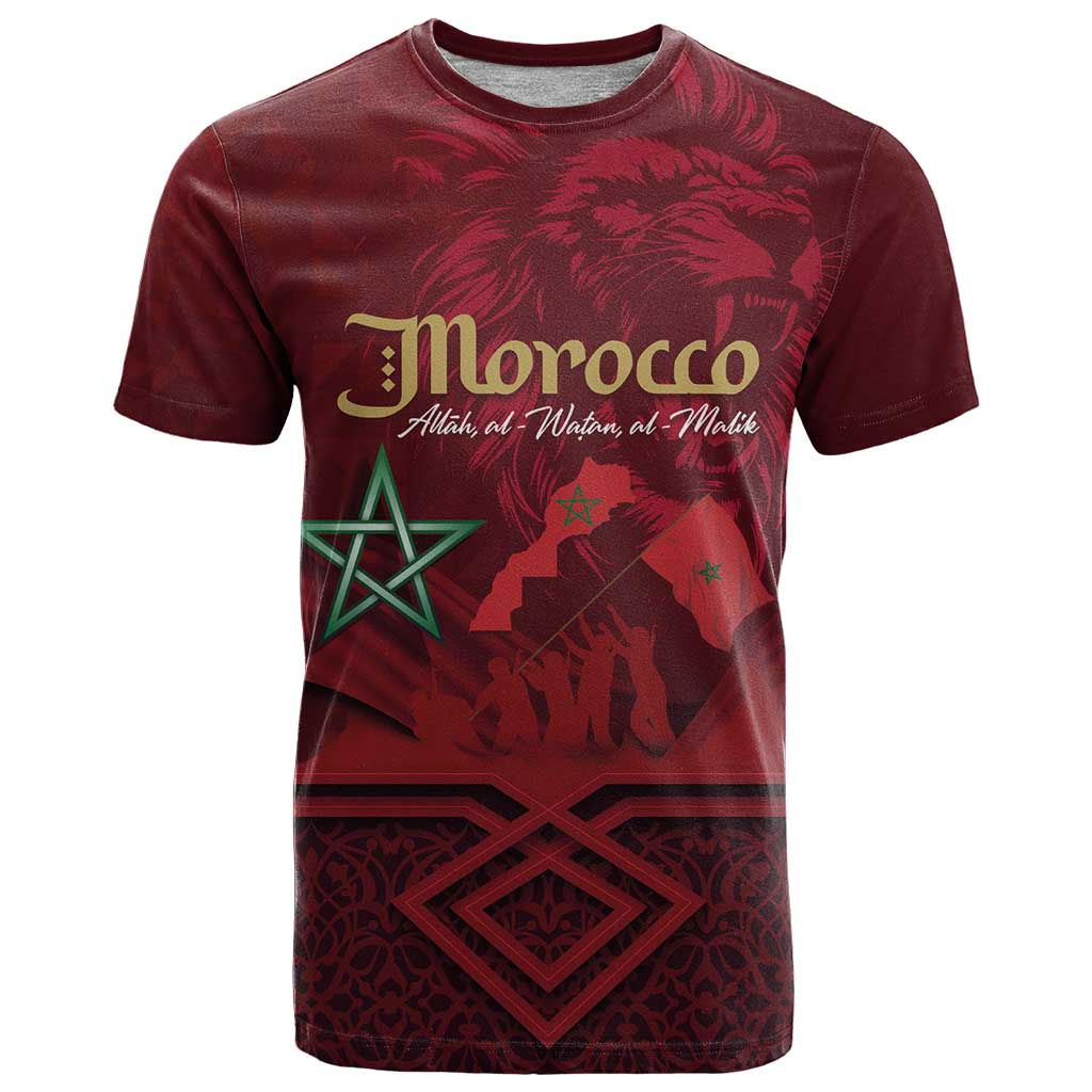 Happy Morocco Proclamation Day T-Shirt Barbary Lion's Roar - Fight for Peace and Freedom Graphic Tee