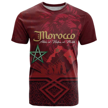 Happy Morocco Proclamation Day T-Shirt Barbary Lion's Roar - Fight for Peace and Freedom Graphic Tee