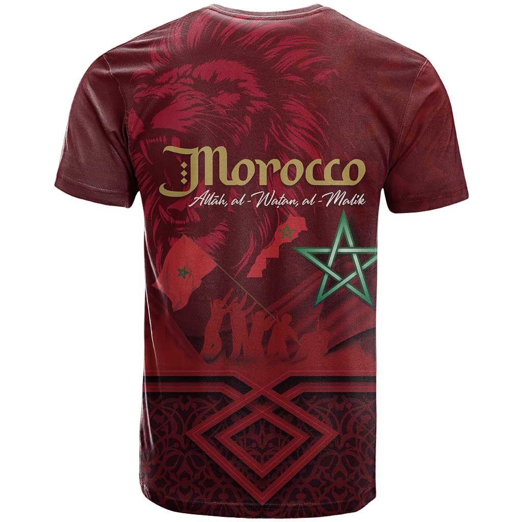 Happy Morocco Proclamation Day T-Shirt Barbary Lion's Roar - Fight for Peace and Freedom Graphic Tee