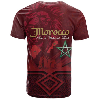 Happy Morocco Proclamation Day T-Shirt Barbary Lion's Roar - Fight for Peace and Freedom Graphic Tee