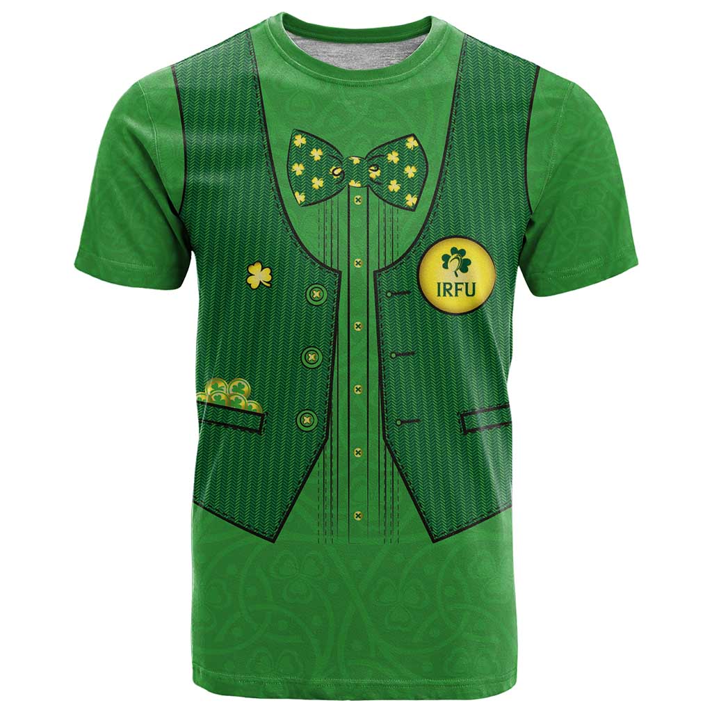Custom Irish Rugby T-Shirt St Patrick's Day Style - Gilet Costume Graphic Tee