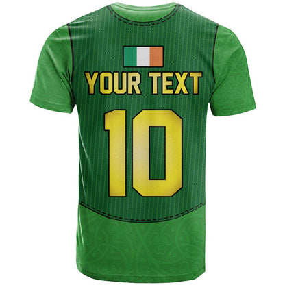 Custom Irish Rugby T-Shirt St Patrick's Day Style - Gilet Costume Graphic Tee