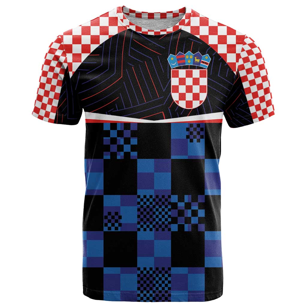 Custom Croatia Kockasti Football Jersey T-Shirt Graphic Tee