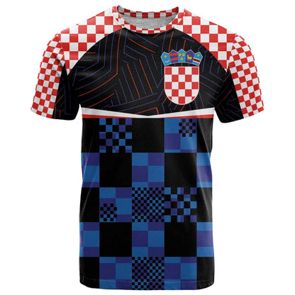 Custom Croatia Kockasti Football Jersey T-Shirt Graphic Tee