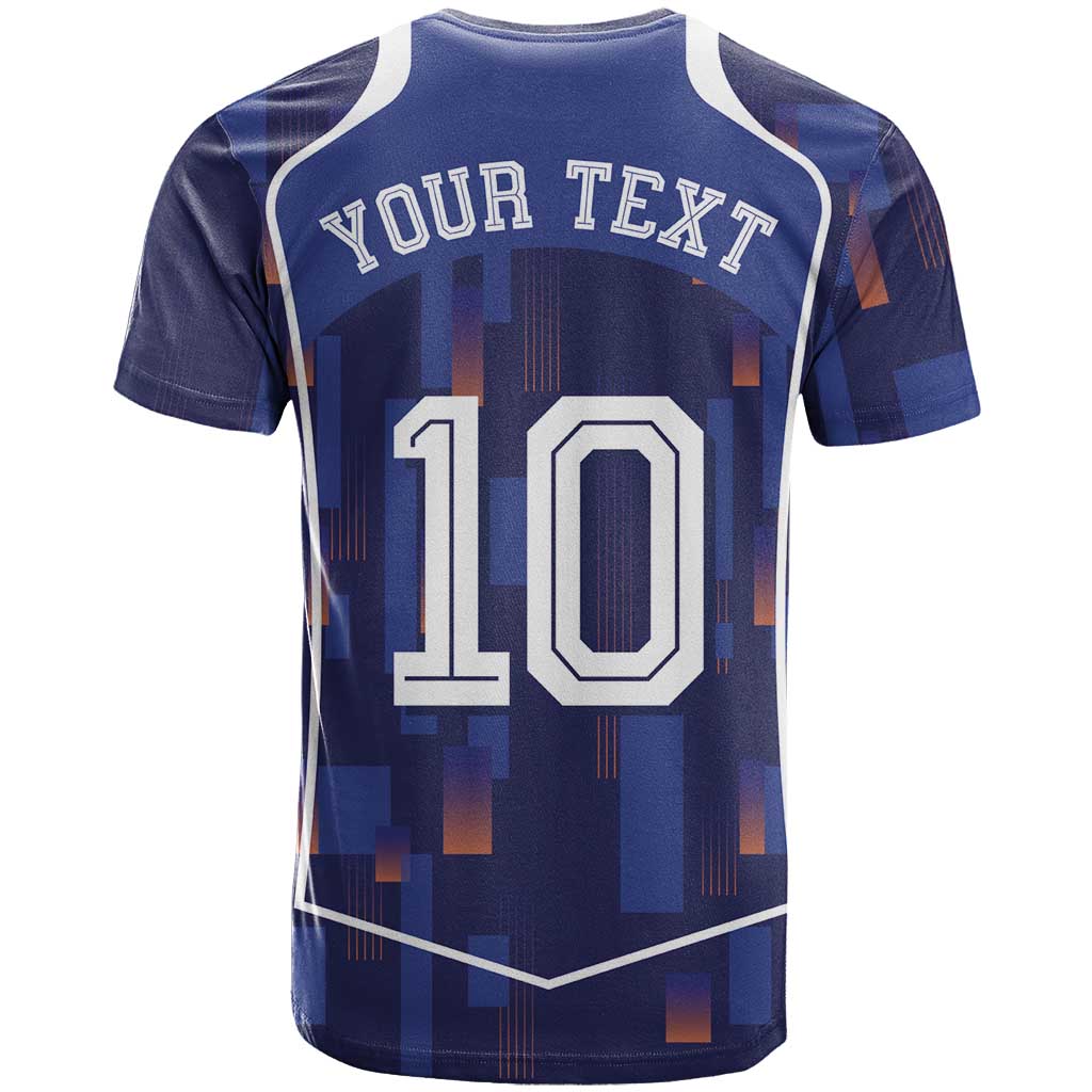 Custom Netherlands Football T-Shirt Starry Night Inspired-Sporty Style Graphic Tee