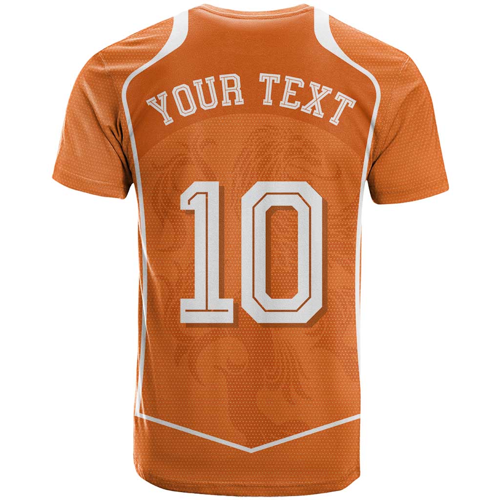 Custom Netherlands Football T-Shirt Lion King-Inspired T90 Sporty Style Graphic Tee