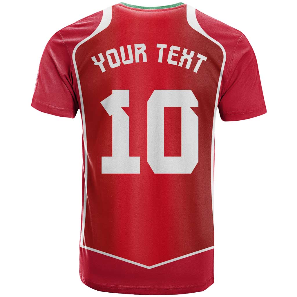 Custom Wales Football T-Shirt The Dragons Sporty Style Graphic Tee