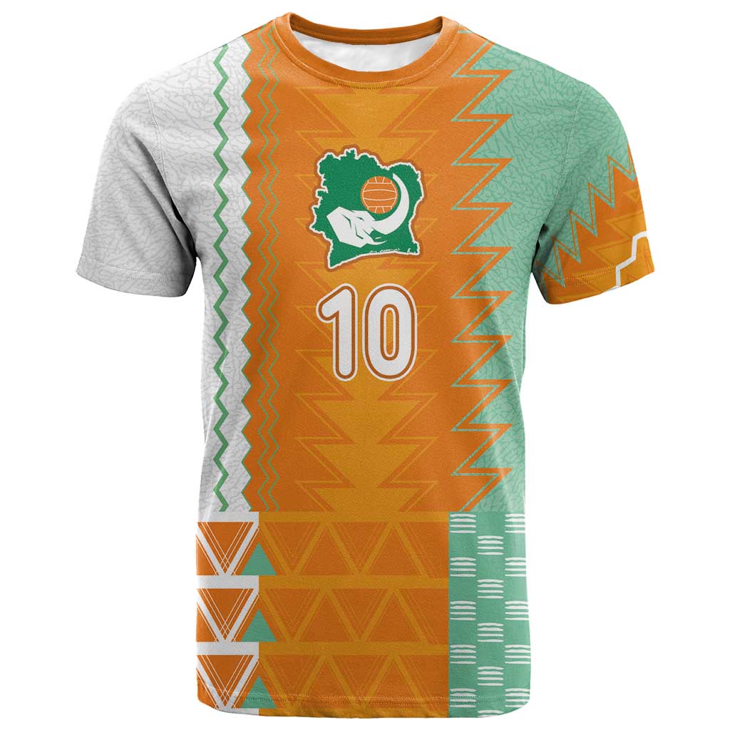 Custom Ivory Coast Football T-Shirt Côte d'Ivoire-Tribal Sporty Style Graphic Tee