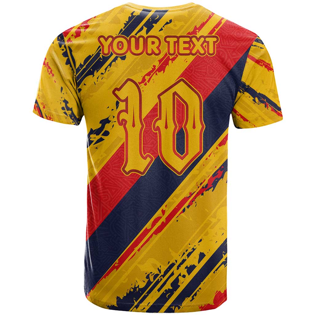 Custom Ecuador Football T-Shirt La Tricolor-100th Anniversary Graphic Tee