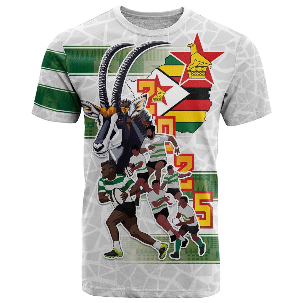 Custom Zimbabwe Rugby The Champions 2025 T-Shirt Warriors Sable Antelope Graphic Tee