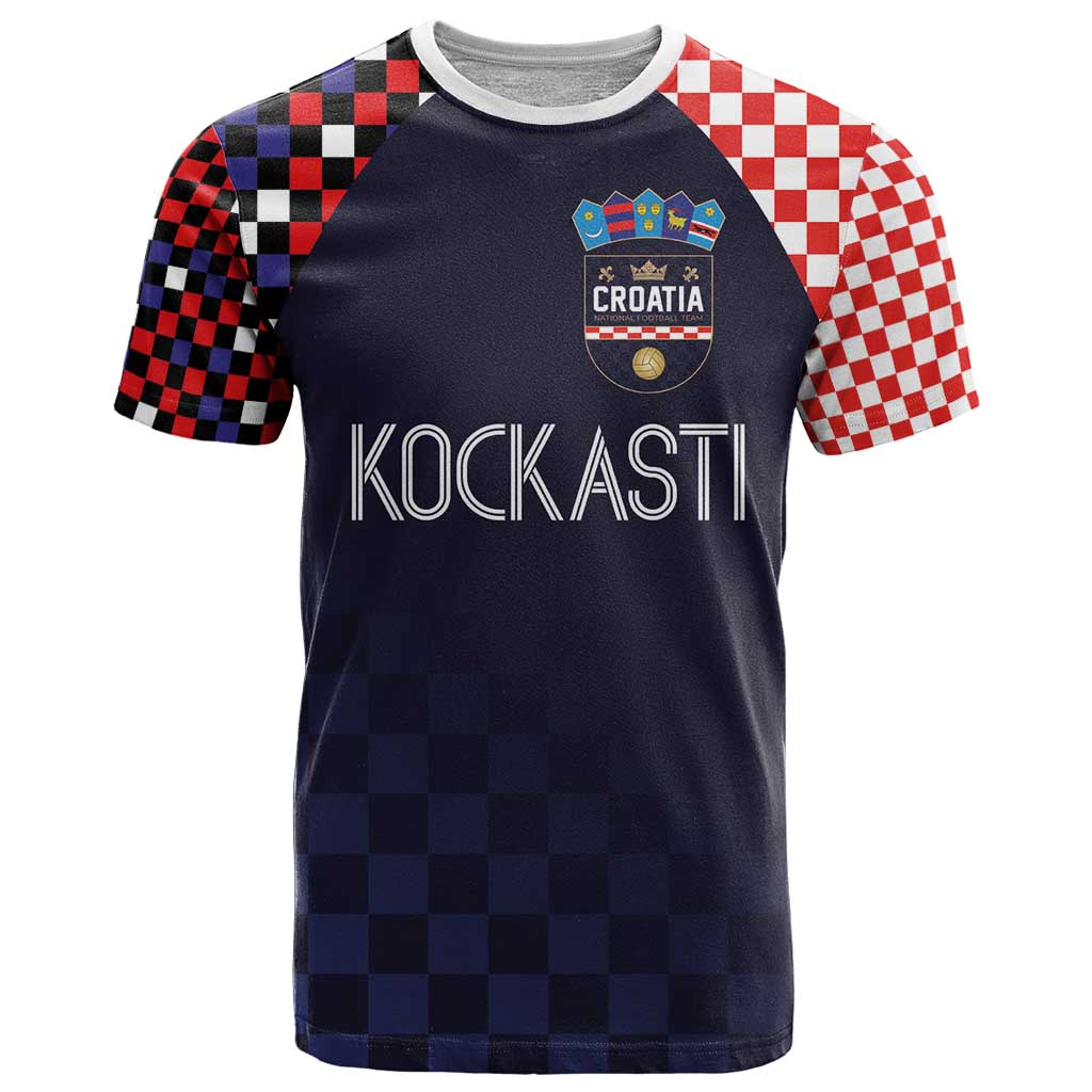 Custom Croatia Football Go Checkered Ones T-Shirt Graphic Tee