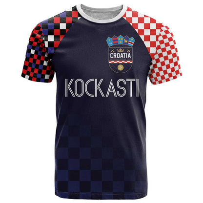 Custom Croatia Football Go Checkered Ones T-Shirt Graphic Tee