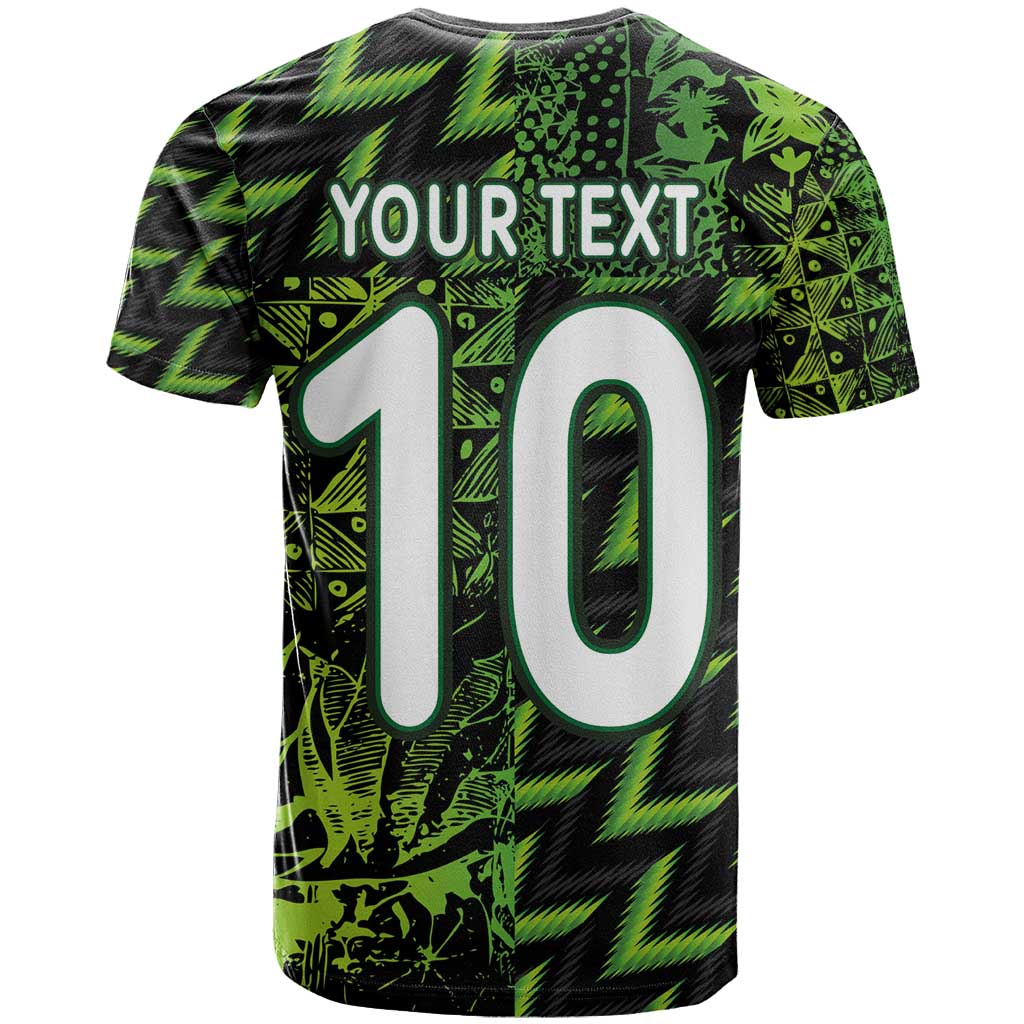 Custom Nigeria Football T-Shirt Super Eagles Champions Graphic Tee