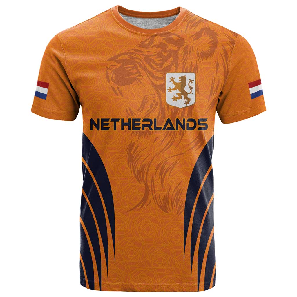 Custom Netherlands Football 2024 Road To The Champion T-Shirt Graphic Tee