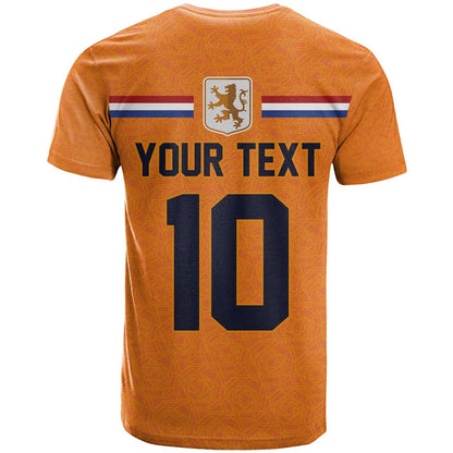 Custom Netherlands Football 2024 Road To The Champion T-Shirt Oranje Holland Clockwork Orange The Flying Home Color Graphic Tee