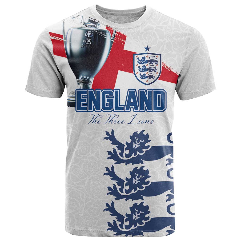 Custom England Football 2024 Road To The Champion T-Shirt Graphic Tee