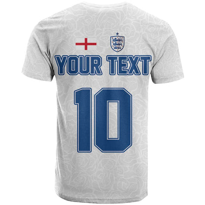 Custom England Football 2024 Road To The Champion T-Shirt Graphic Tee