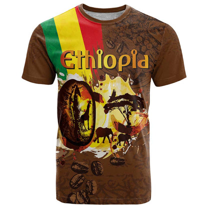 Ethiopia Culture - Proud of Coffee T-Shirt Graphic Tee