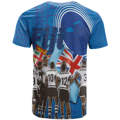 Fiji Rugby Sevens T-Shirt Commemorate Gold Medal - Rio de Janeiro 2016 Graphic Tee