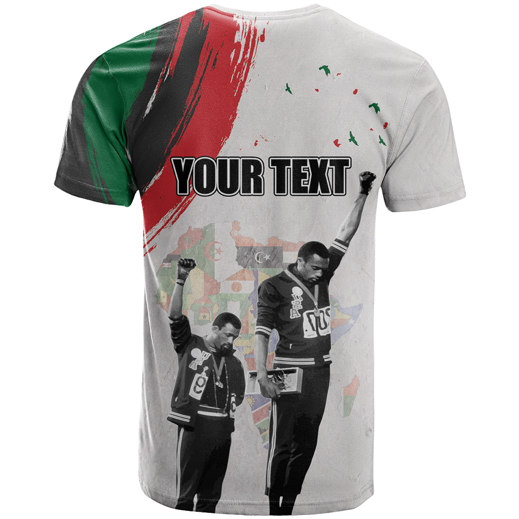 Personalized Juneteenth Freedom Day T-Shirt 1968 Black Power Salute Graphic Tee
