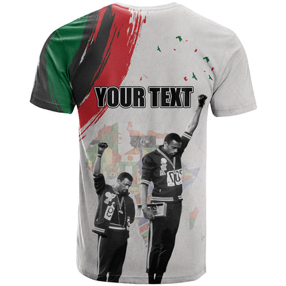 Personalized Juneteenth Freedom Day T-Shirt 1968 Black Power Salute Graphic Tee