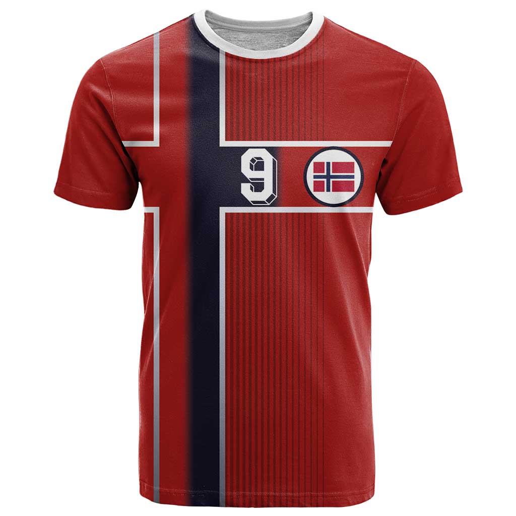 Custom Norway Football T-Shirt Retro Style Graphic Tee