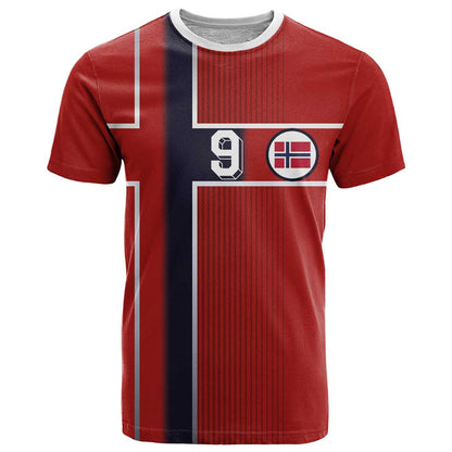 Custom Norway Football T-Shirt Retro Style Graphic Tee