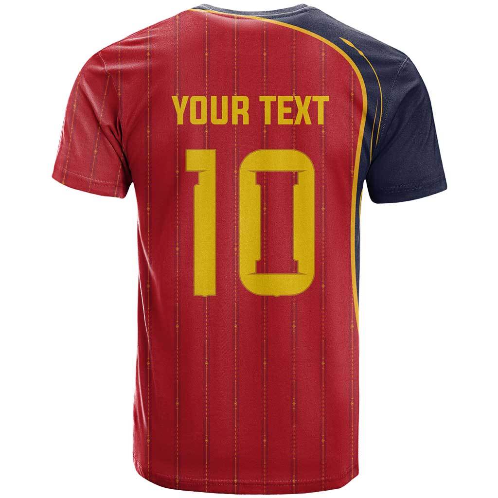 Custom Spain Football T-Shirt Sporty Style-Royal Vibe Graphic Tee