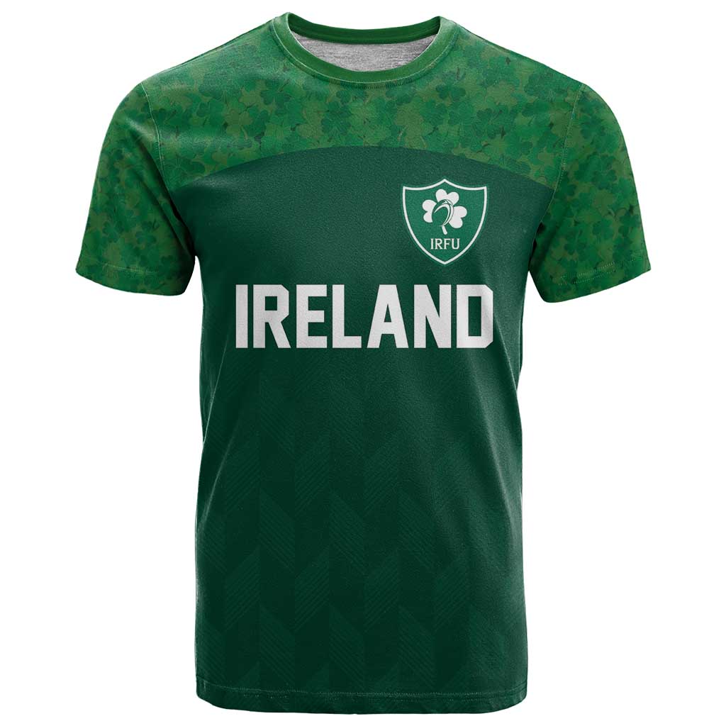 Custom Ireland Rugby Go Shamrocks T-Shirt Graphic Tee