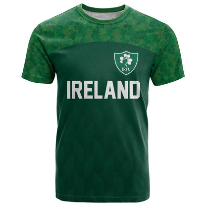 Custom Ireland Rugby Go Shamrocks T-Shirt Graphic Tee