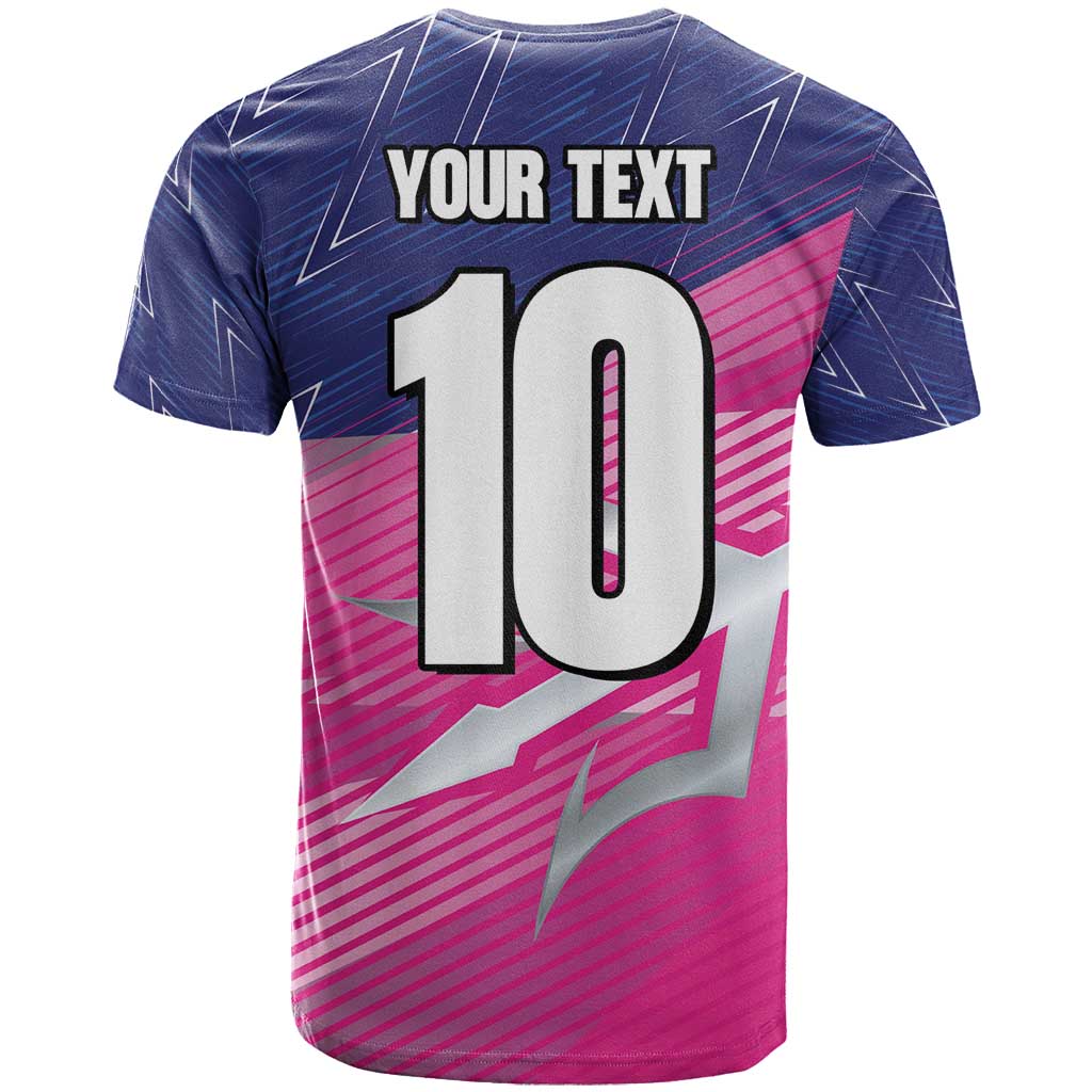 Custom Barbados Cricket Royals T-Shirt Sporty Style with Trident Symbol Graphic Tee