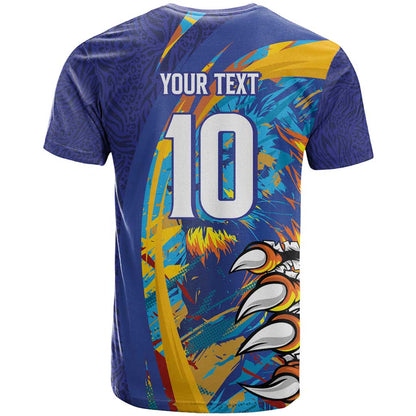 Custom Saint Lucia Cricket Kings T-Shirt Power Lions of Caribbean Graphic Tee