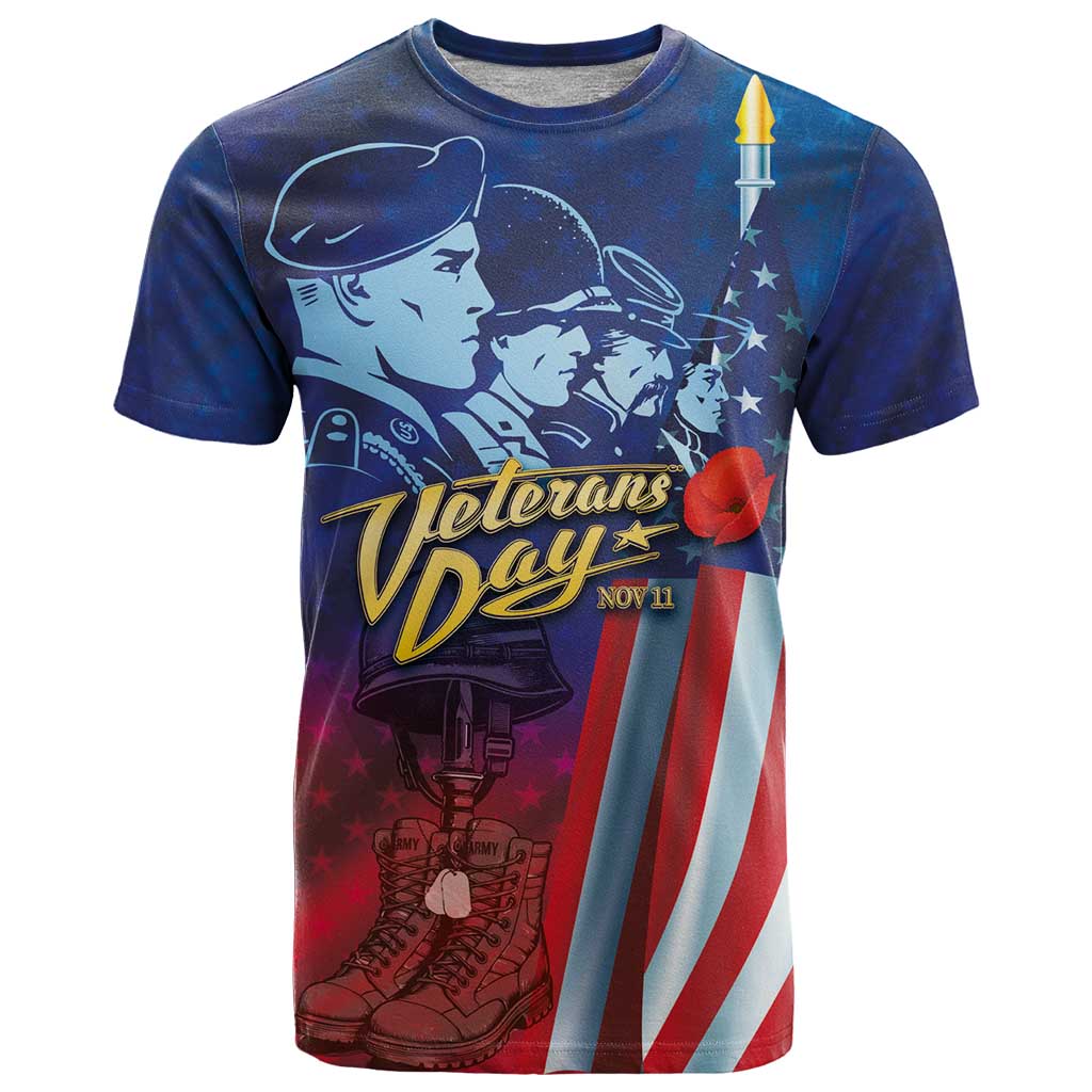 Veterans Day Military Never Forget Forever Honor T-Shirt Graphic Tee