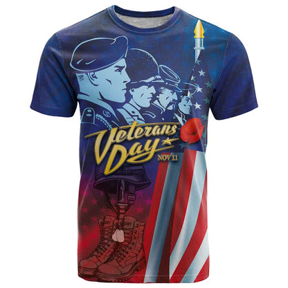 Veterans Day Military Never Forget Forever Honor T-Shirt Graphic Tee