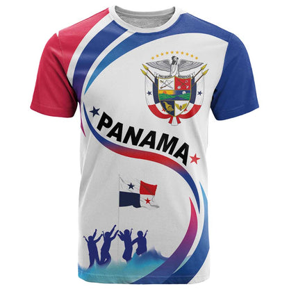 Panama Independence Day T-Shirt Coat of Arms and Freedom Graphic Tee