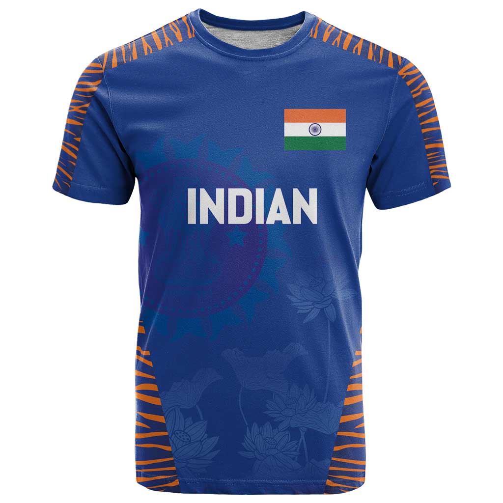 Custom Indian Bengal Tiger Cricket T-Shirt Graphic Tee