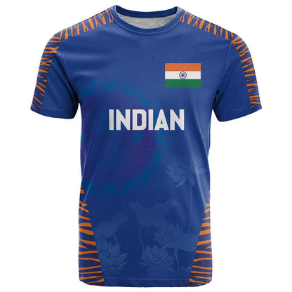 Custom Indian Bengal Tiger Cricket T-Shirt Graphic Tee