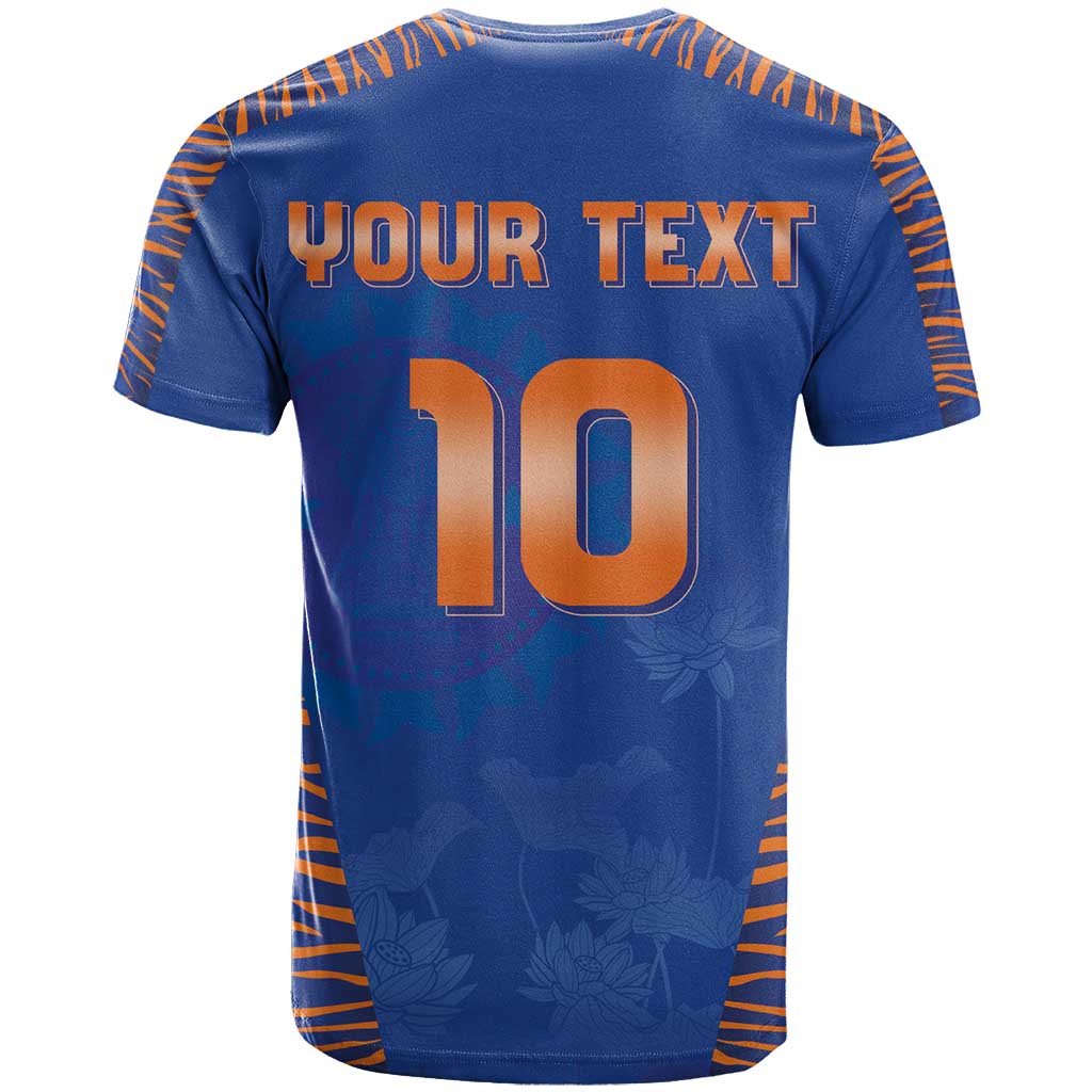 Custom Indian Bengal Tiger Cricket T-Shirt Graphic Tee