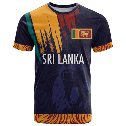 Custom Sri Lanka Cricket The Lions T-Shirt Graphic Tee