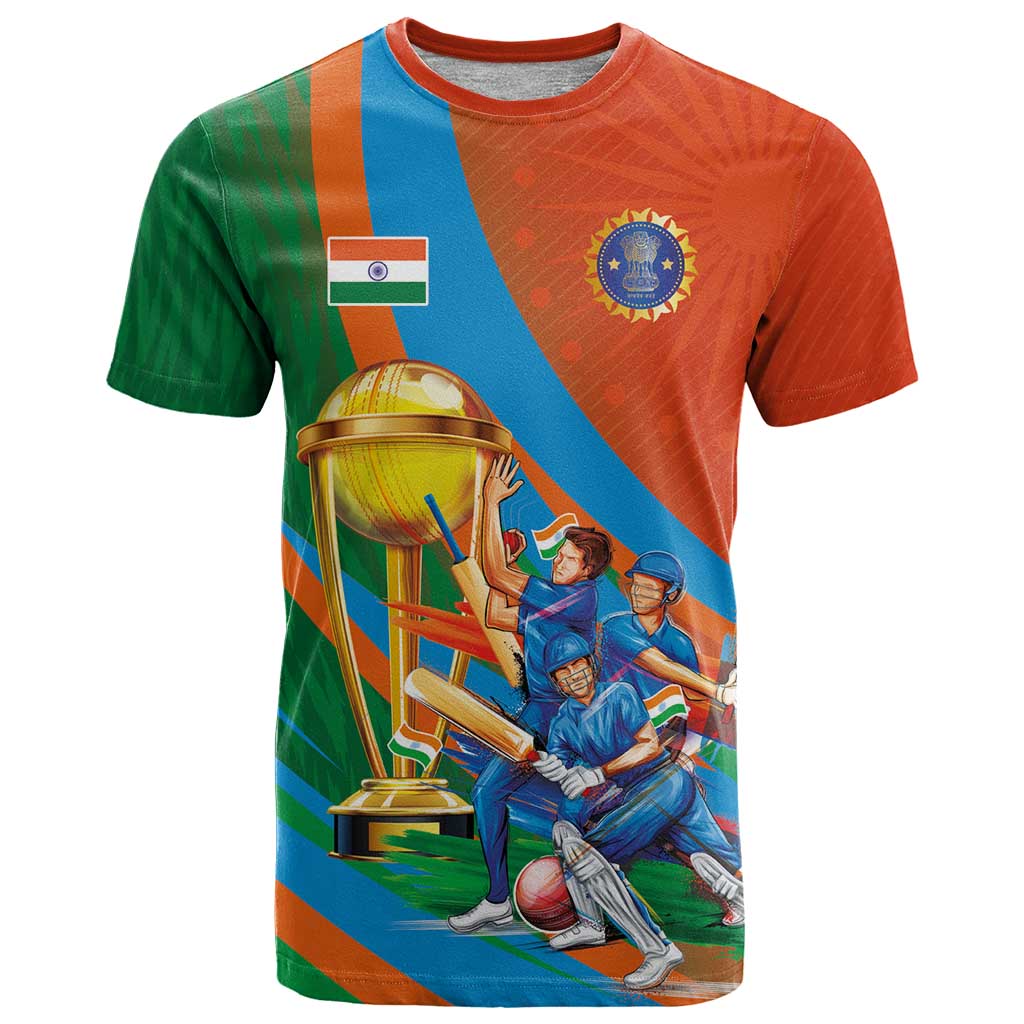 Indian Cricket Men in Blue The Champion 2025 T-Shirt Graphic Tee